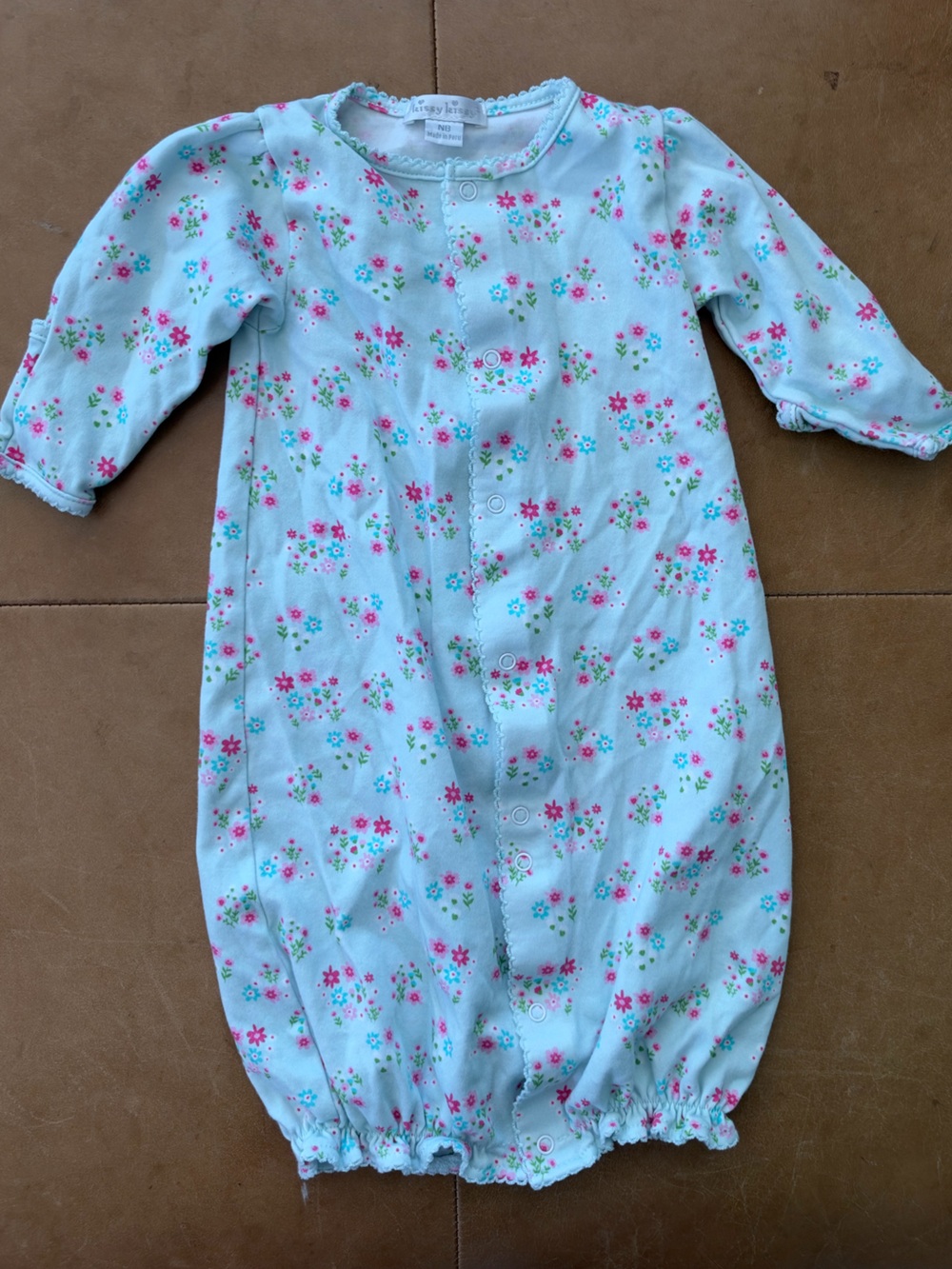 Kissy Kissy Pima Cotton Newborn Gown